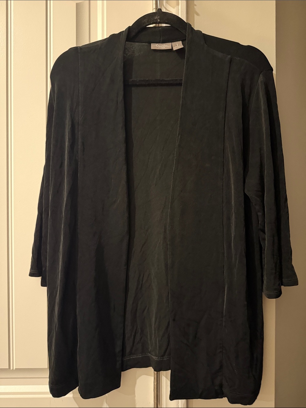 Chicos Travelers Slinky Cardigan pockets Sweater